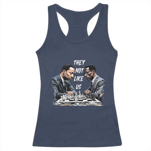 Martin Luther King Malcolm X Racerback Tank Top They Not Like Us Black Leaders TS11 Navy Print Your Wear