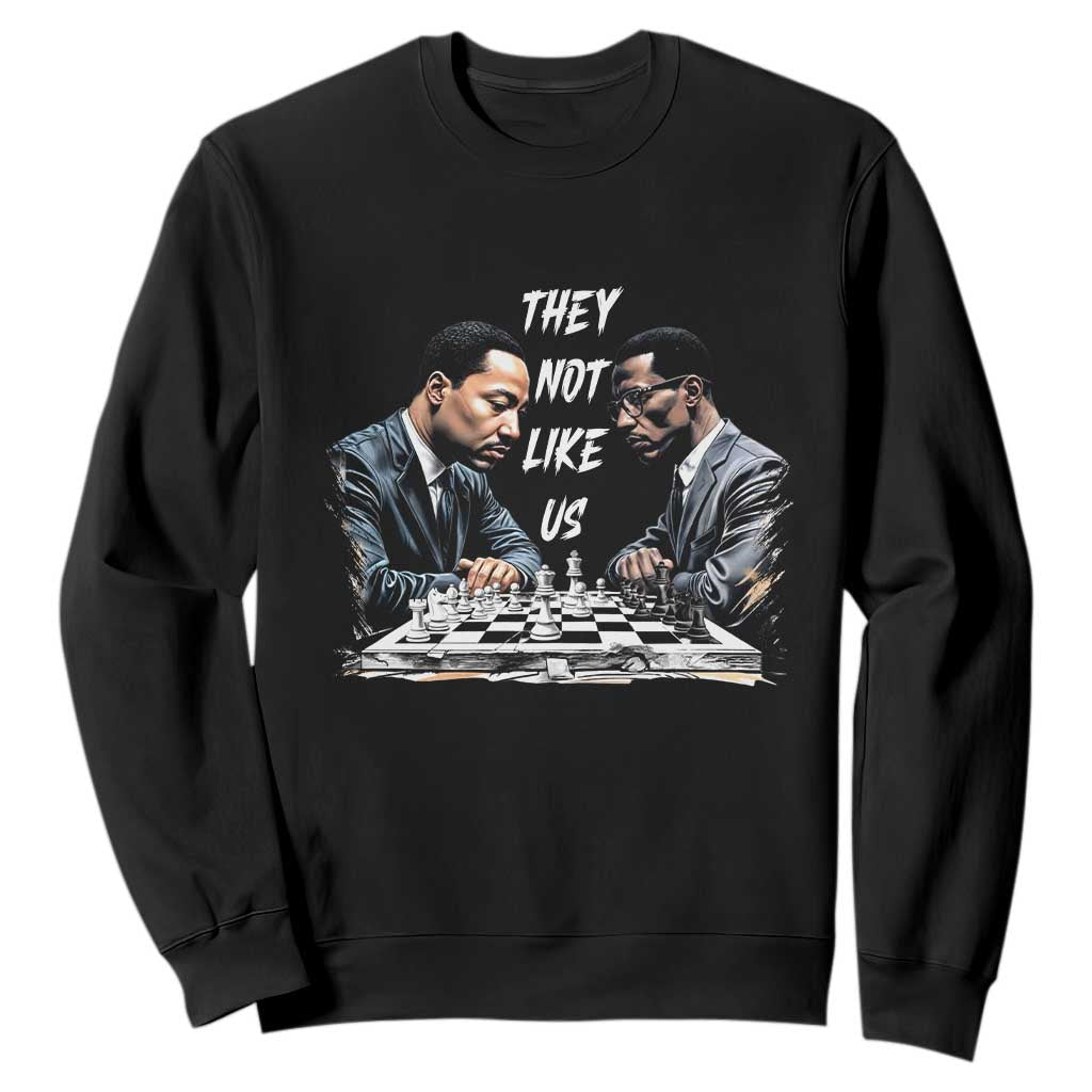 Martin Luther King Malcolm X Sweatshirt They Not Like Us Black Leaders TS11 Black Print Your Wear