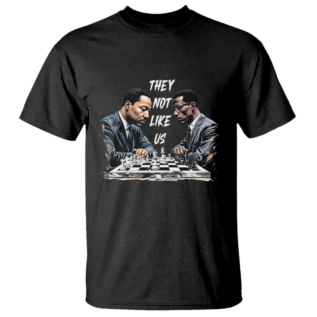 Martin Luther King Malcolm X T Shirt They Not Like Us Black Leaders TS11 Black Print Your Wear