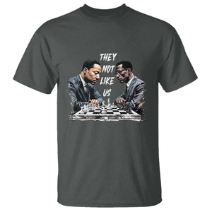 Martin Luther King Malcolm X T Shirt They Not Like Us Black Leaders TS11 Dark Heather Print Your Wear