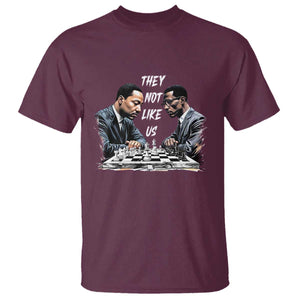 Martin Luther King Malcolm X T Shirt They Not Like Us Black Leaders TS11 Maroon Print Your Wear