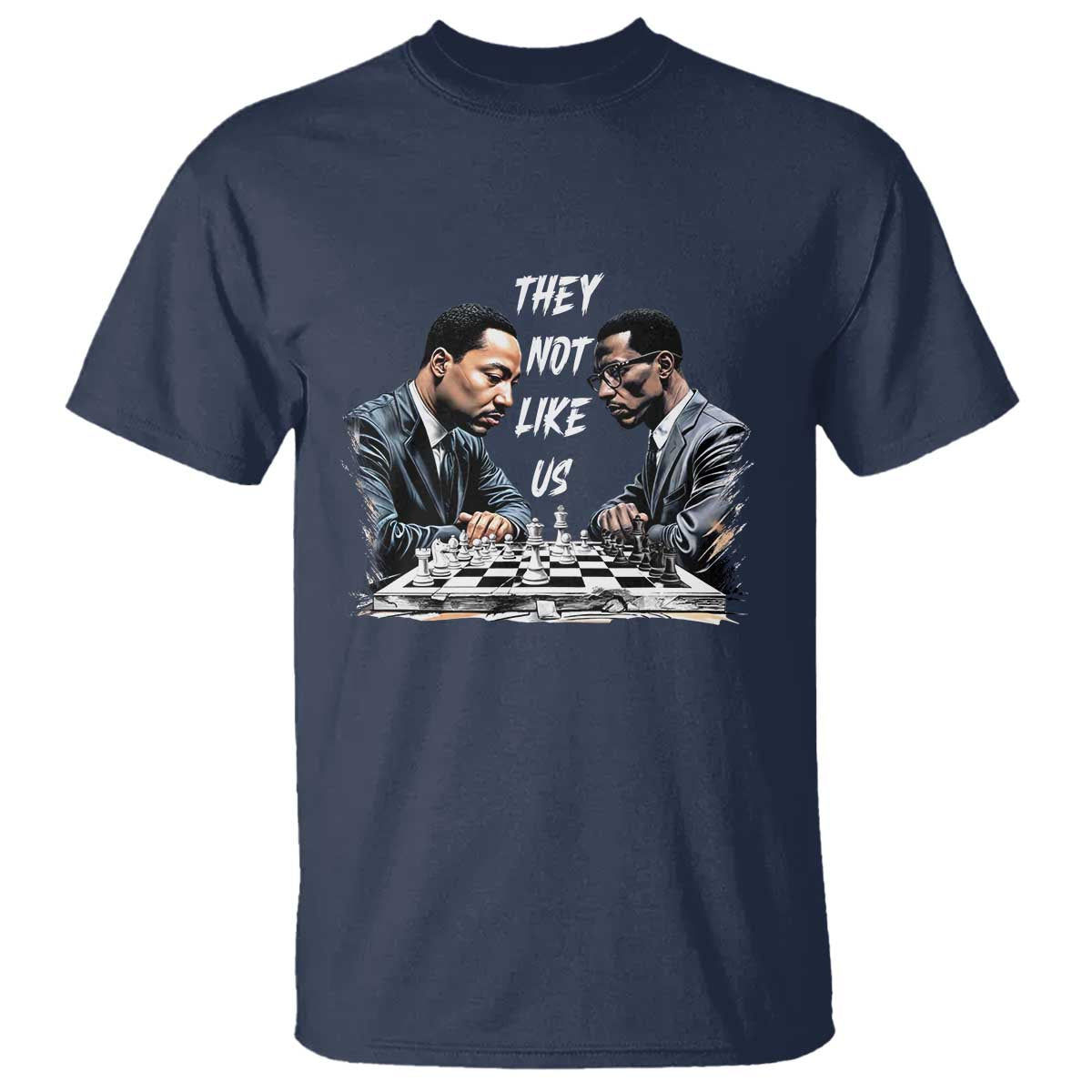 Martin Luther King Malcolm X T Shirt They Not Like Us Black Leaders TS11 Navy Print Your Wear