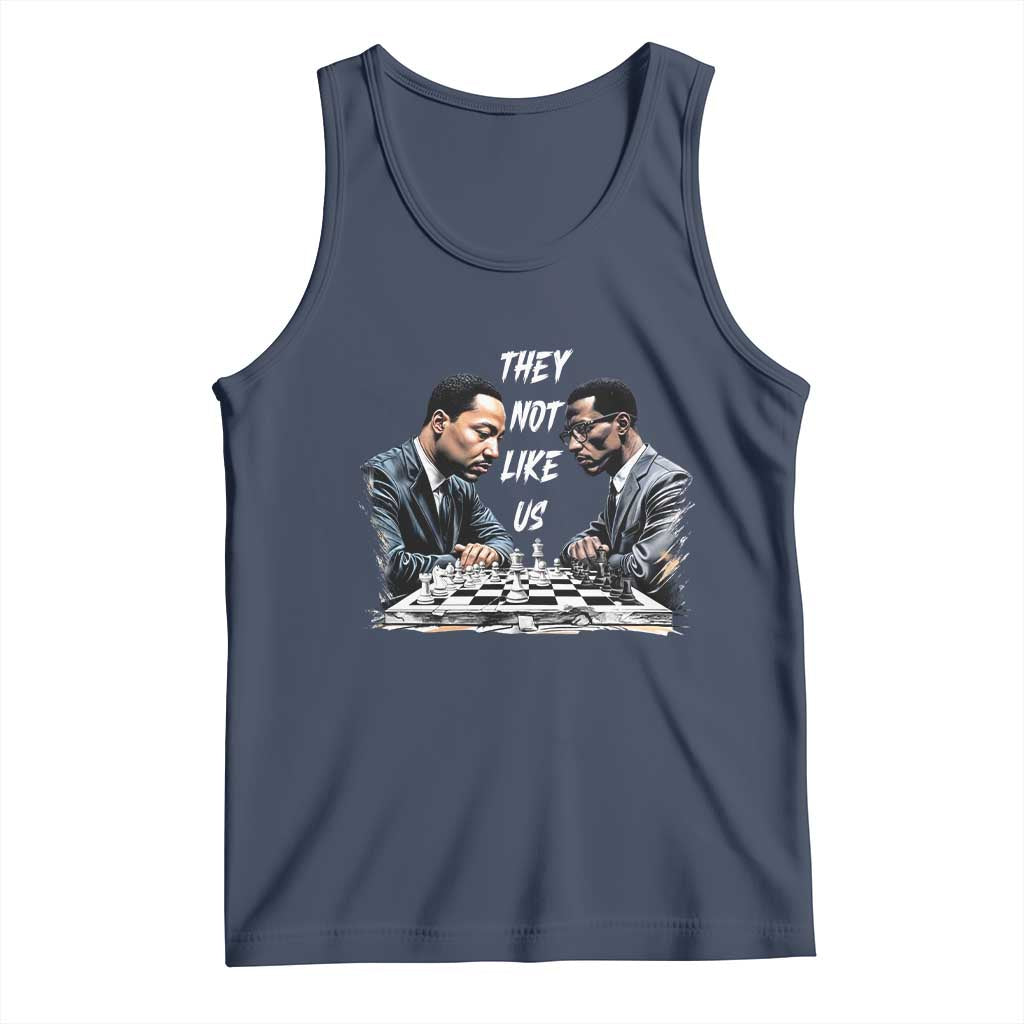 Martin Luther King Malcolm X Tank Top They Not Like Us Black Leaders TS11 Navy Print Your Wear