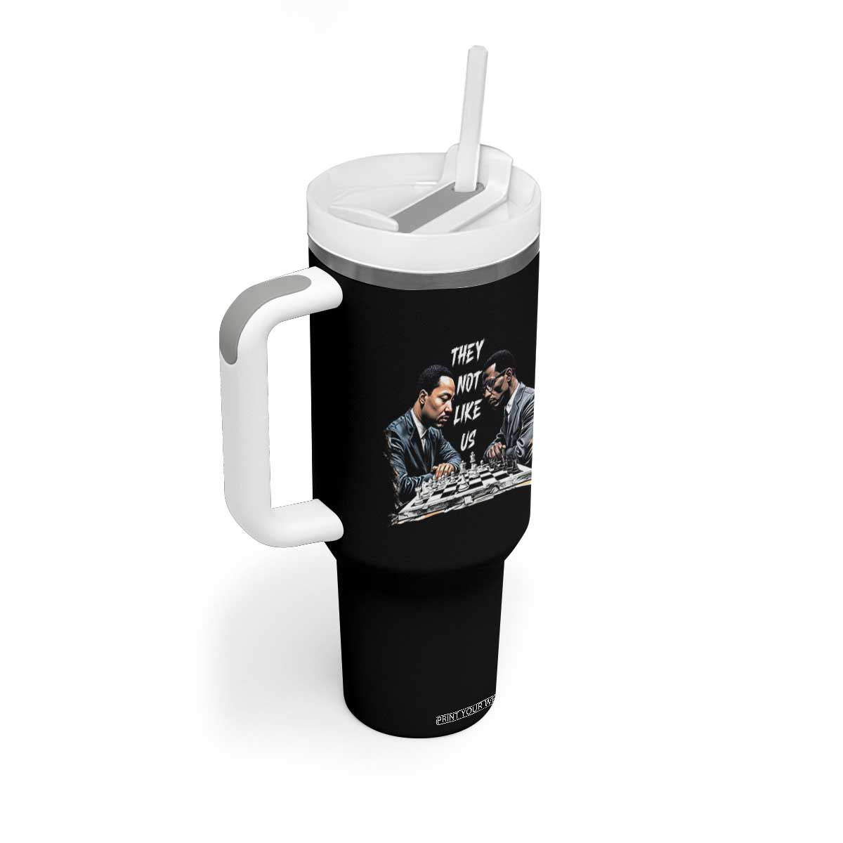 Martin Luther King Malcolm X Tumbler With Handle They Not Like Us Black Leaders TS11 Print Your Wear