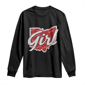 Buckeye Girl Ohio Home State Long Sleeve Shirt TS11 Black Print Your Wear