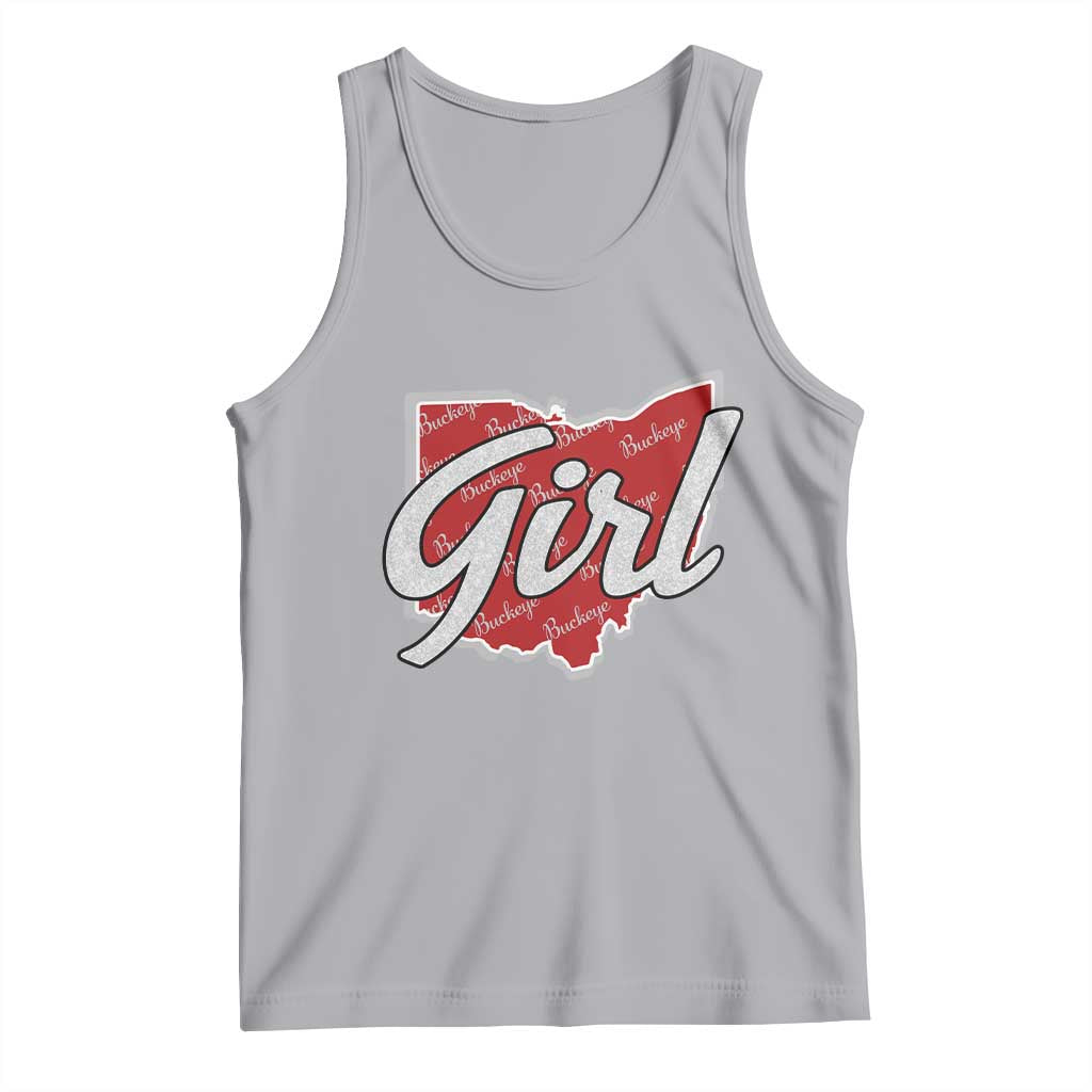 Buckeye Girl Ohio Home State Tank Top TS11 Athletic Heather Print Your Wear