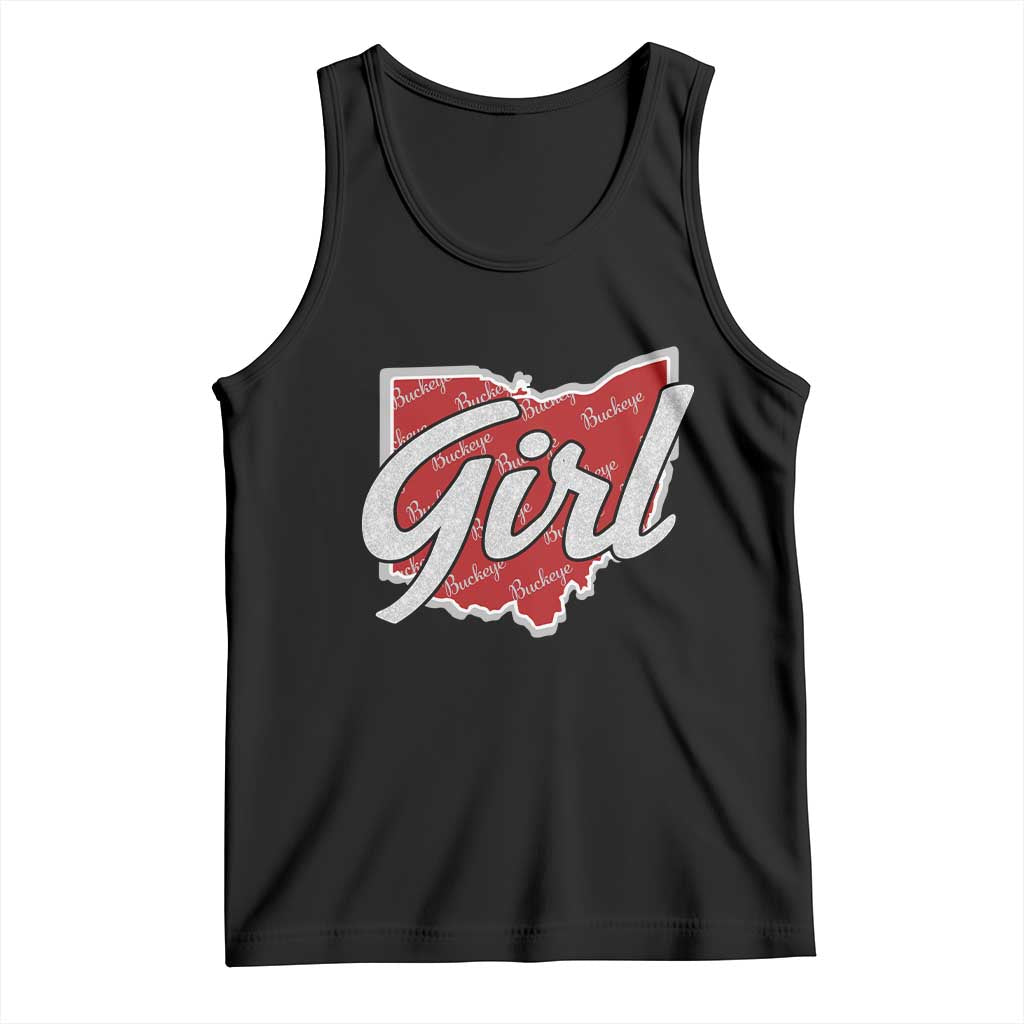 Buckeye Girl Ohio Home State Tank Top TS11 Black Print Your Wear