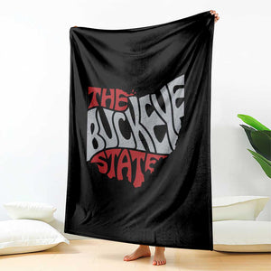Funny Ohio Pride The Buckeye State Throw Blanket Map Of Ohio State TS11 Print Your Wear