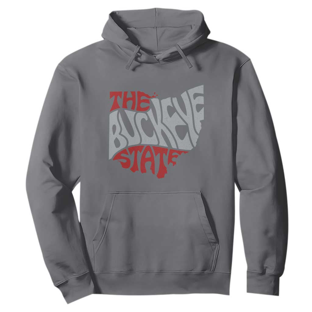 Funny Ohio Pride The Buckeye State Hoodie Map Of Ohio State TS11 Charcoal Print Your Wear