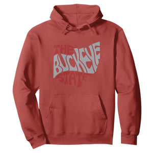 Funny Ohio Pride The Buckeye State Hoodie Map Of Ohio State TS11 Red Print Your Wear