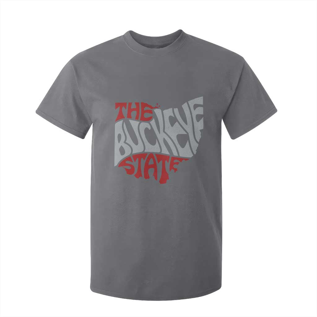 Funny Ohio Pride The Buckeye State T Shirt For Kid Map Of Ohio State TS11 Charcoal Print Your Wear