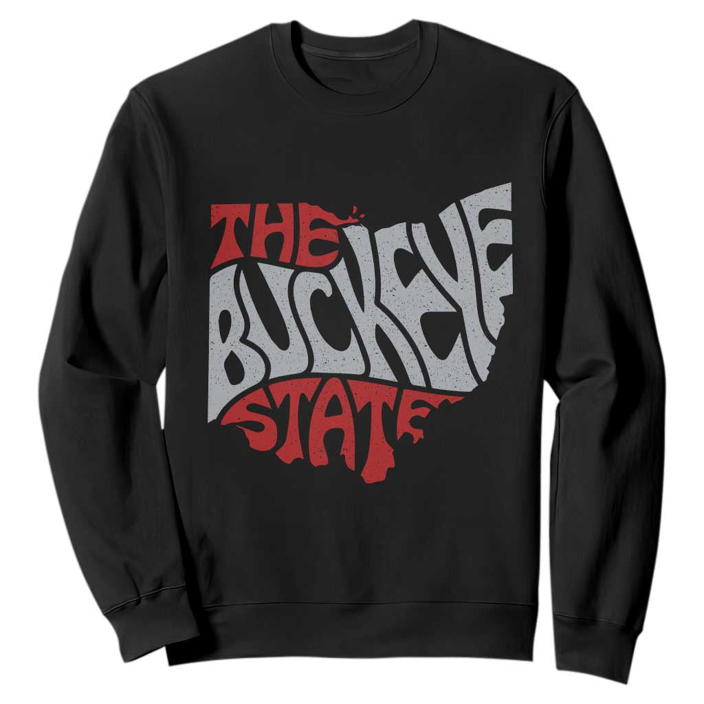 Funny Ohio Pride The Buckeye State Sweatshirt Map Of Ohio State TS11 Black Print Your Wear