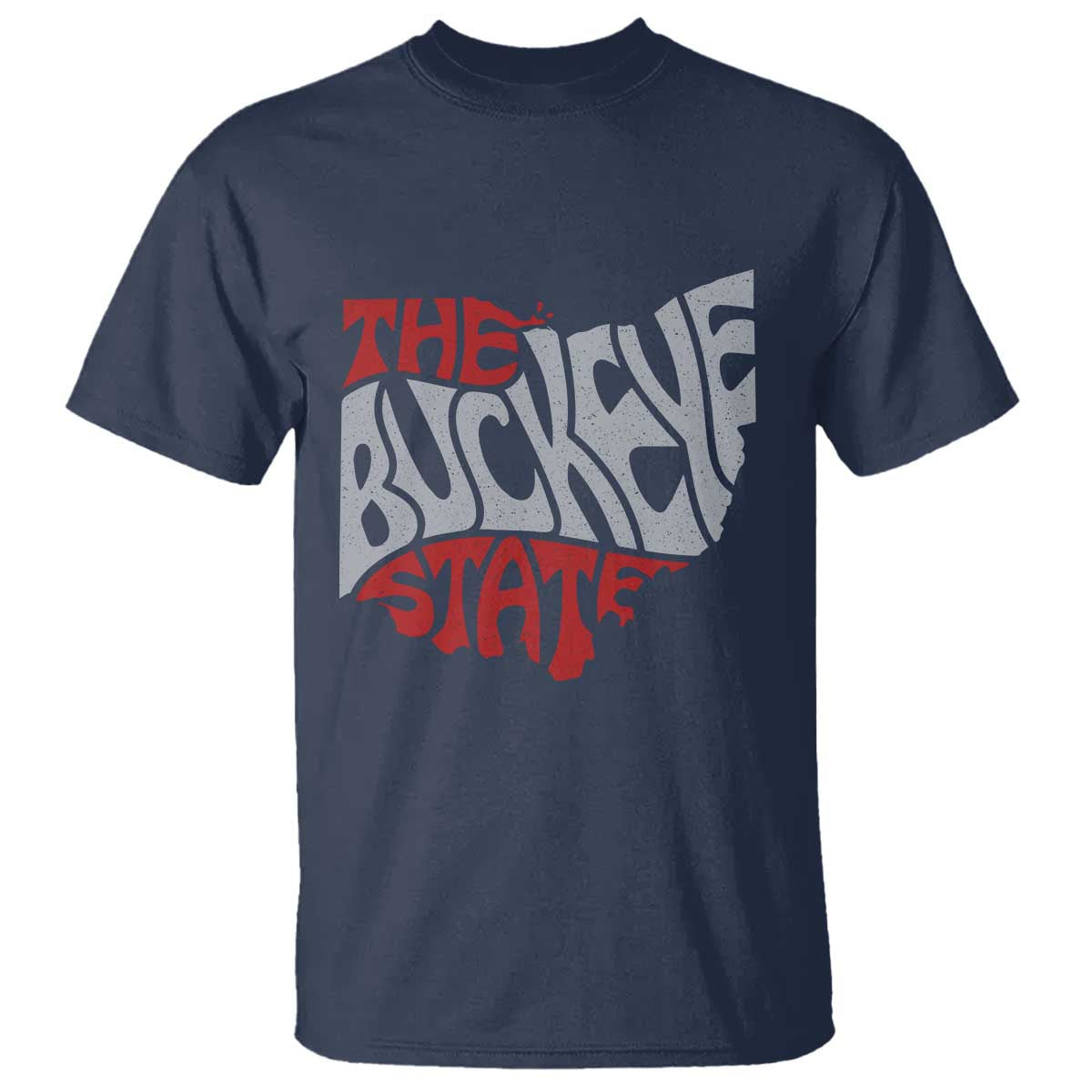 Funny Ohio Pride The Buckeye State T Shirt Map Of Ohio State TS11 Navy Print Your Wear