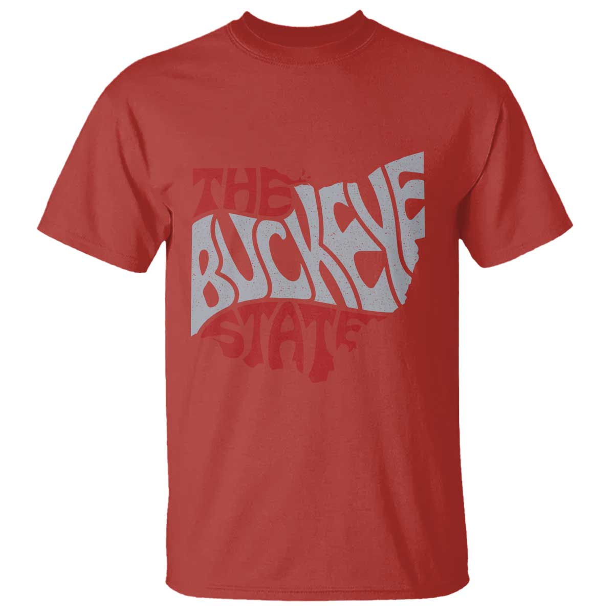 Funny Ohio Pride The Buckeye State T Shirt Map Of Ohio State TS11 Red Print Your Wear