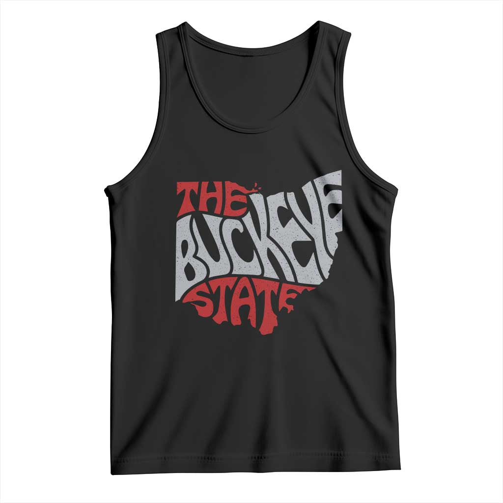 Funny Ohio Pride The Buckeye State Tank Top Map Of Ohio State TS11 Black Print Your Wear