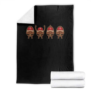 Funny Ohio Buckeye Throw Blanket Proud Ohio Sports Game Day TS11 Black Print Your Wear