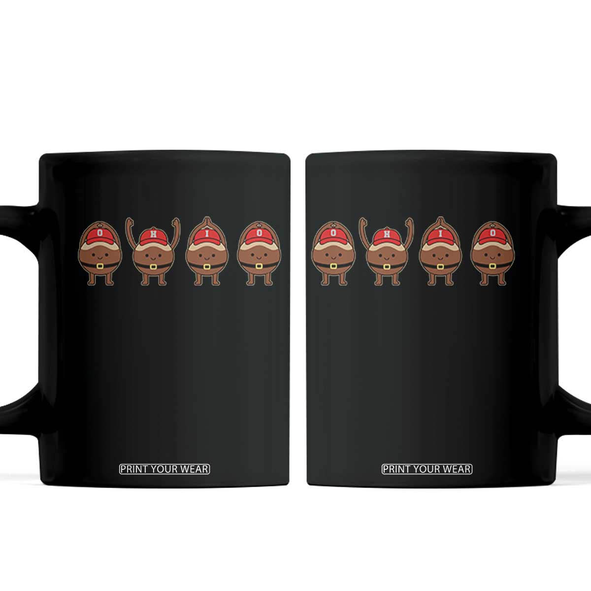 Funny Ohio Buckeye Coffee Mug Proud Ohio Sports Game Day TS11 Black Print Your Wear