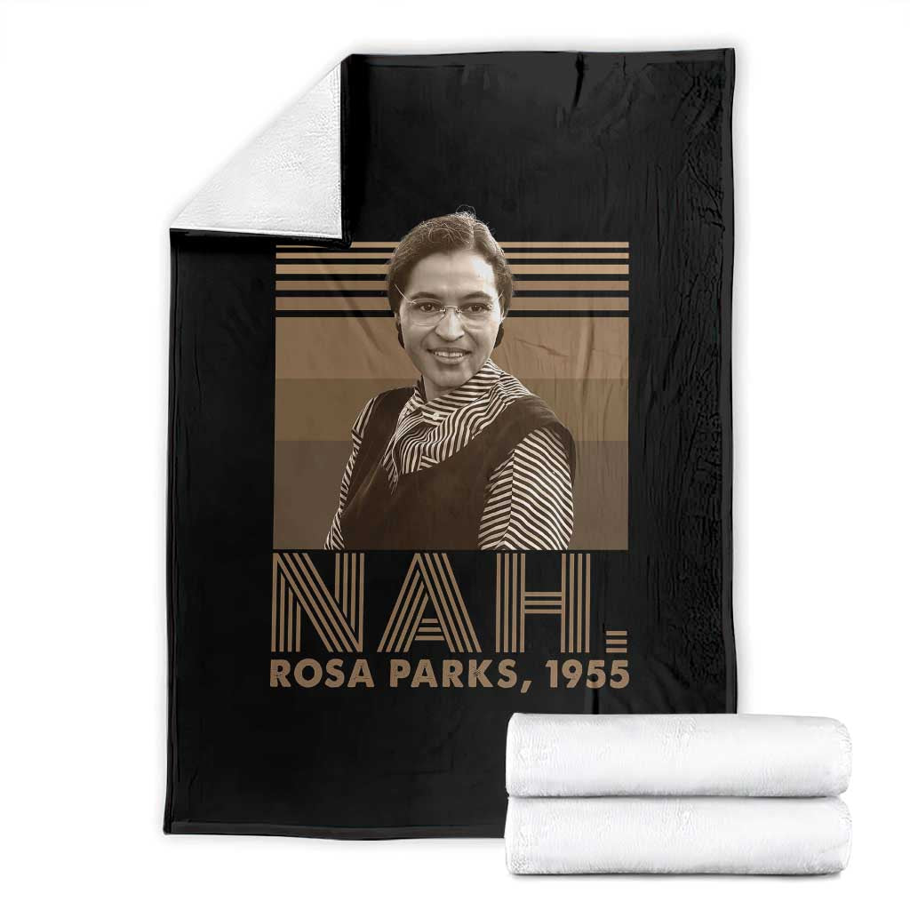 Rosa Parks Quote Throw Blanket Nah 1955 Melanin Black History Month TS11 Black Print Your Wear