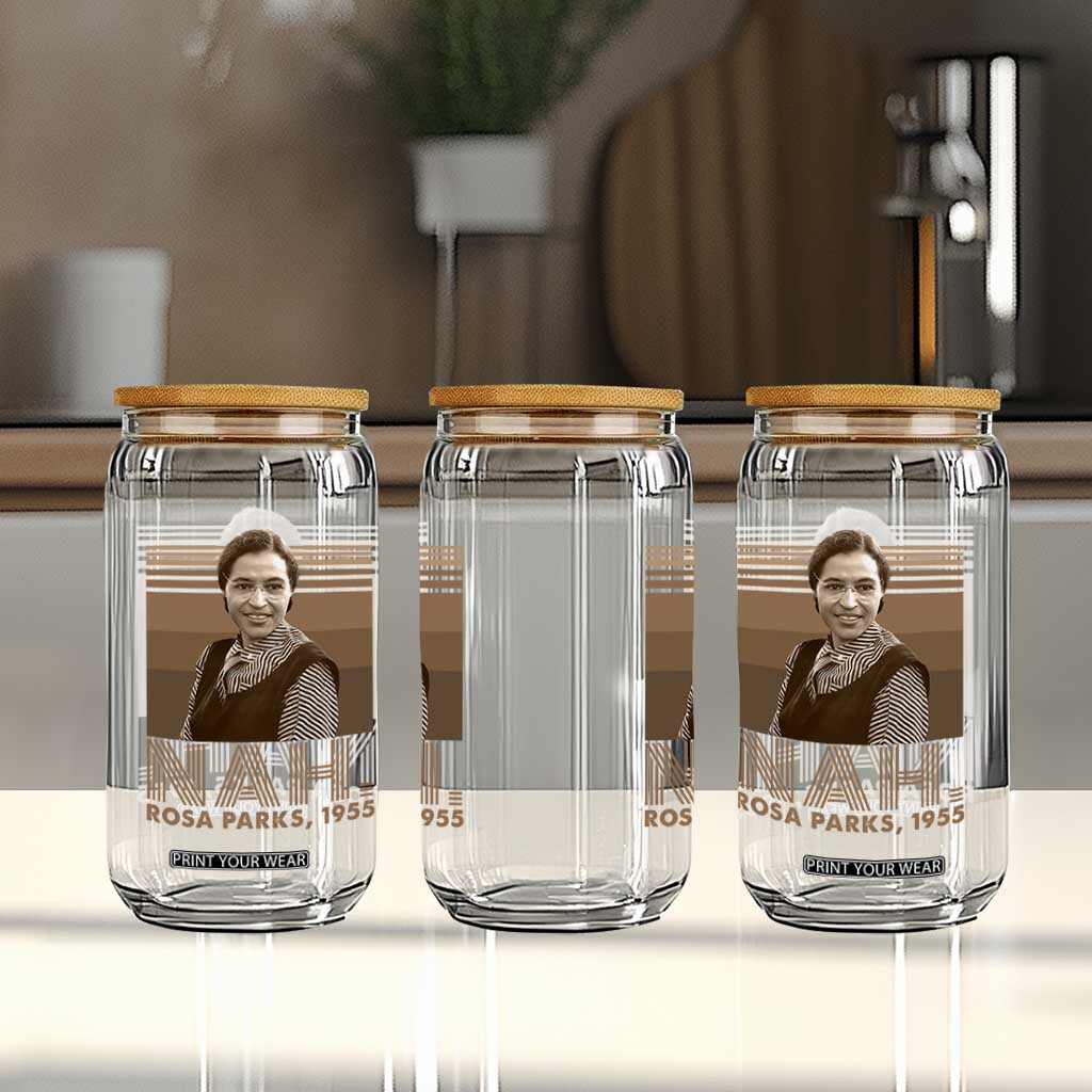 Rosa Parks Quote Glass Can Nah 1955 Melanin Black History Month TS11 Print Your Wear