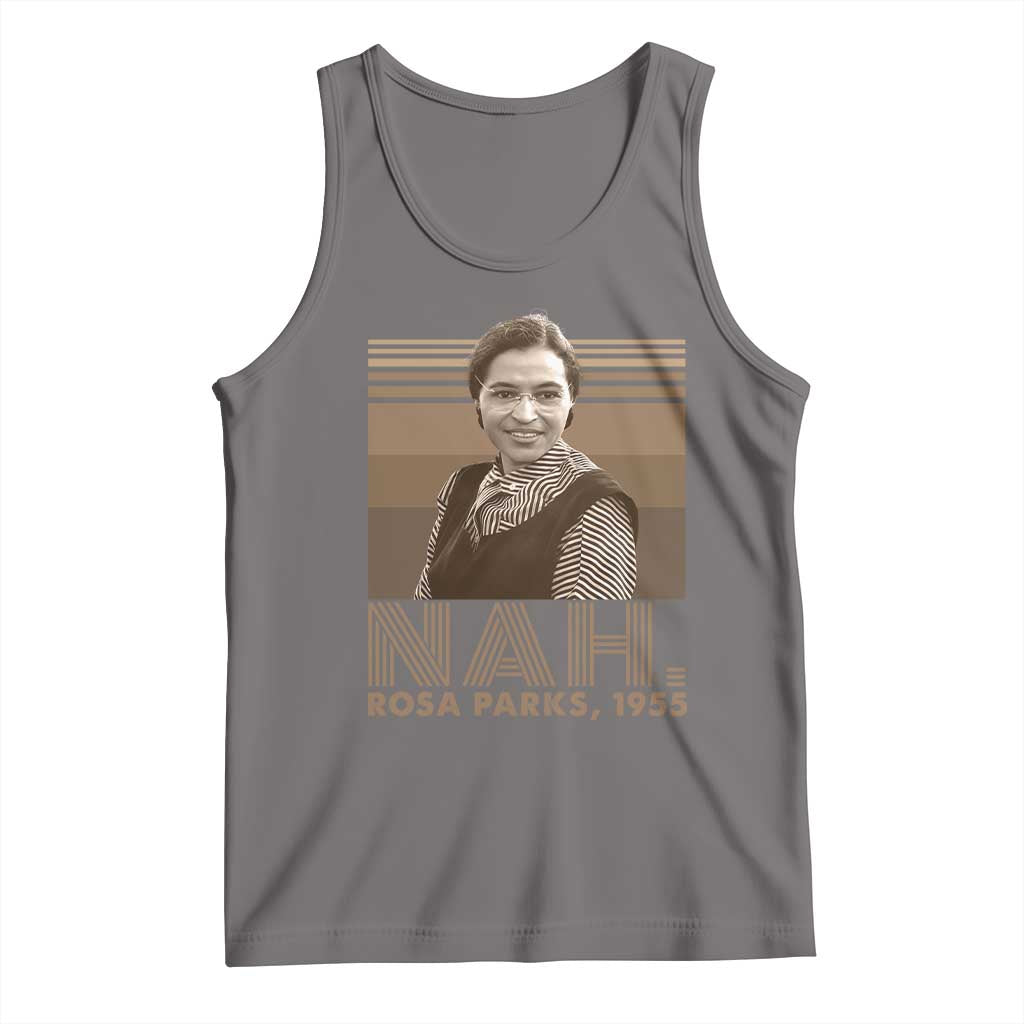 Rosa Parks Quote Tank Top Nah 1955 Melanin Black History Month TS11 Deep Heather Print Your Wear