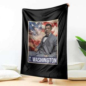 Booker Taliaferro Washington Throw Blanket African American Educator Black History Month TS11 Print Your Wear