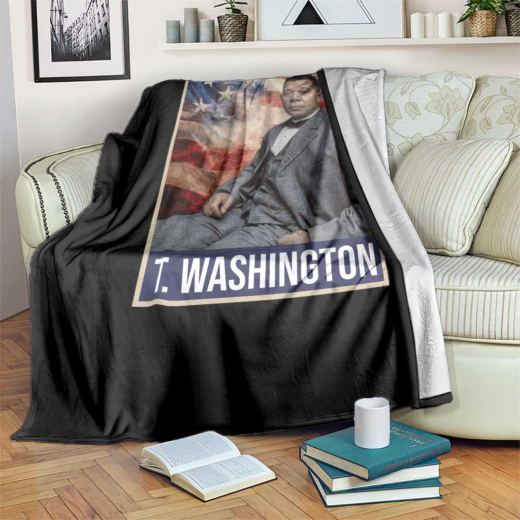 Booker Taliaferro Washington Throw Blanket African American Educator Black History Month TS11 Print Your Wear