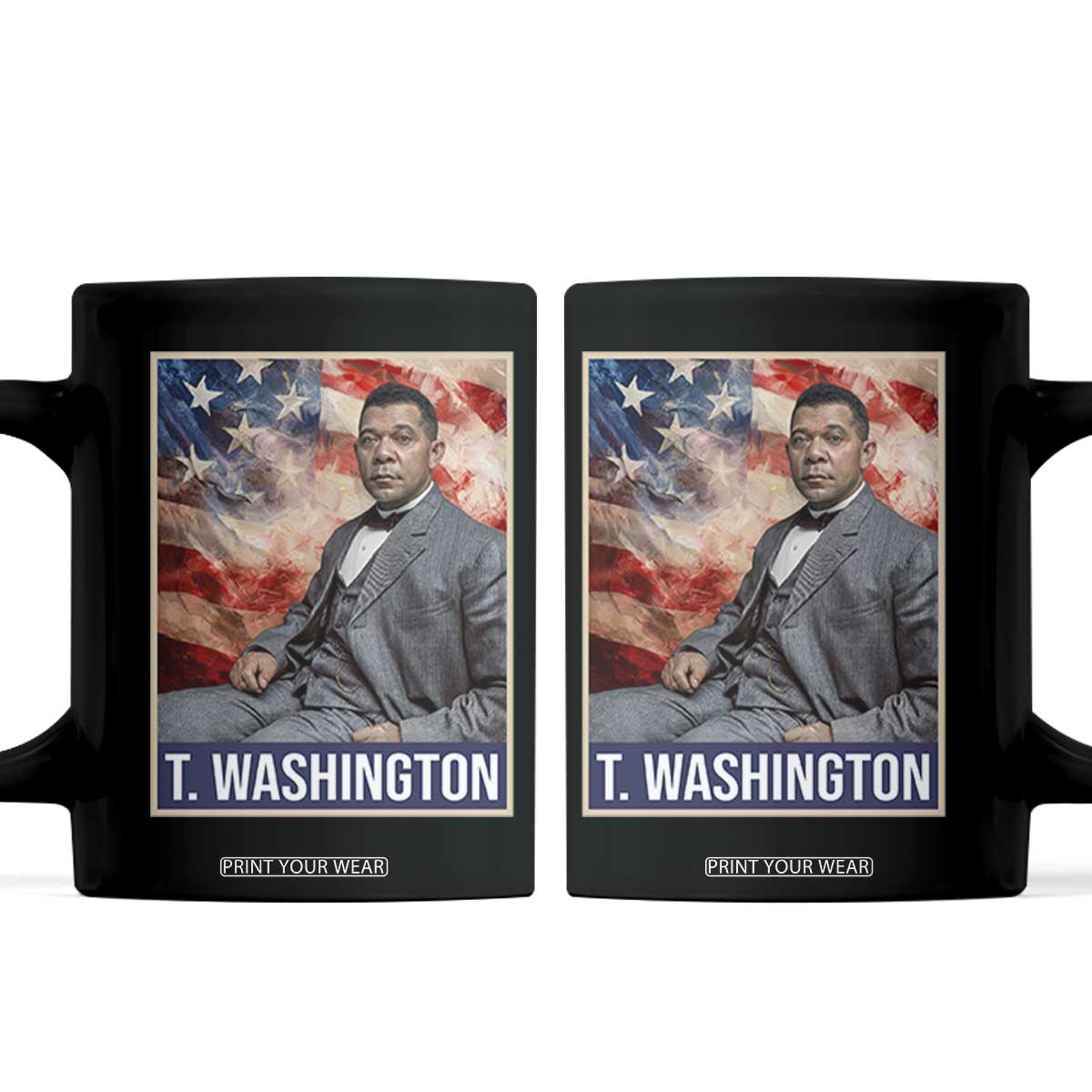 Booker Taliaferro Washington Coffee Mug African American Educator Black History Month TS11 Black Print Your Wear