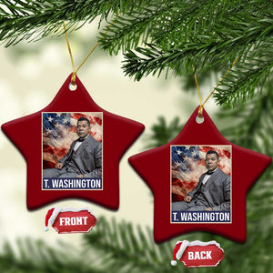 Booker Taliaferro Washington Ceramic Ornament African American Educator Black History Month TS11 Print Your Wear