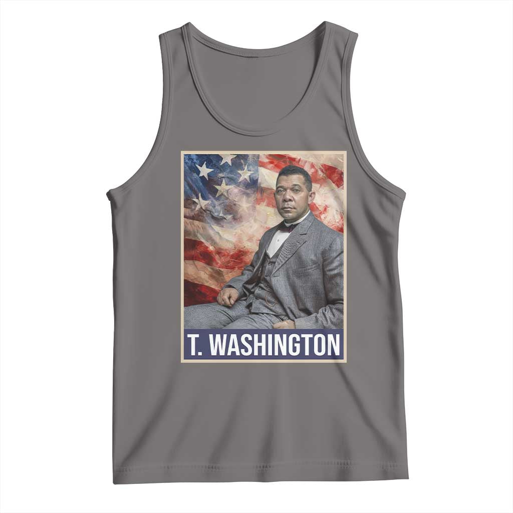 Booker Taliaferro Washington Tank Top African American Educator Black History Month TS11 Deep Heather Print Your Wear