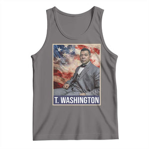 Booker Taliaferro Washington Tank Top African American Educator Black History Month TS11 Deep Heather Print Your Wear