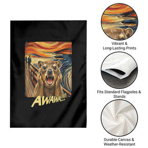 Funny Awawa Hyrax Garden Flag The Scream Art Oddly Specific Meme Animal TS11 Print Your Wear