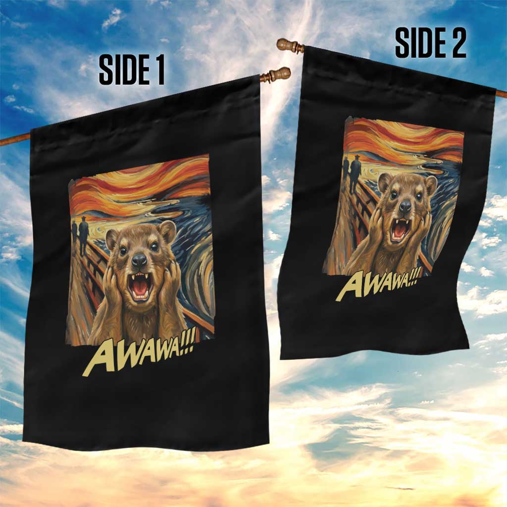Funny Awawa Hyrax Garden Flag The Scream Art Oddly Specific Meme Animal TS11 Print Your Wear