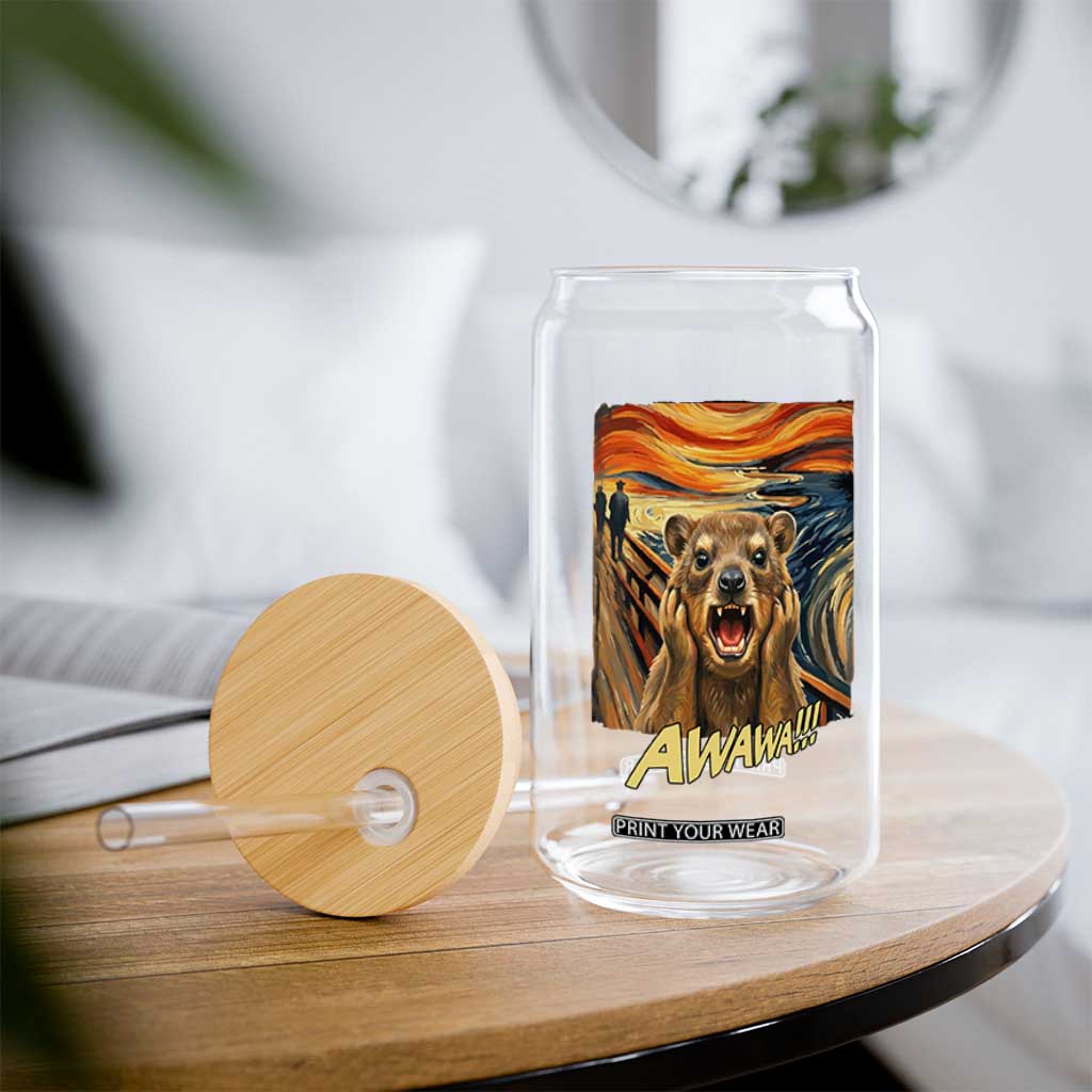 Funny Awawa Hyrax Glass Can The Scream Art Oddly Specific Meme Animal TS11 Print Your Wear