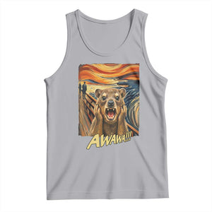 Funny Awawa Hyrax Tank Top The Scream Art Oddly Specific Meme Animal TS11 Athletic Heather Print Your Wear