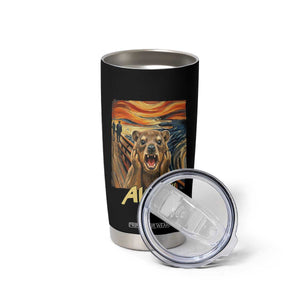 Funny Awawa Hyrax Tumbler Cup The Scream Art Oddly Specific Meme Animal TS11 Print Your Wear