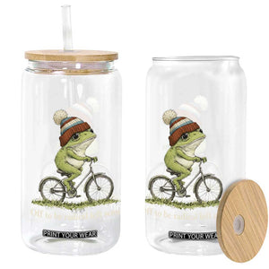 Off To Be Radical Left Scum Glass Can Funny Frog Resistance TS11 Print Your Wear