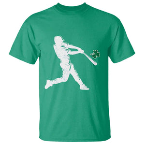 St Patricks Day Baseball Batter Silhouette Shamrock T Shirt TS11 Irish Green Print Your Wear