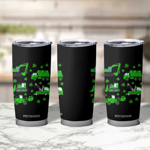 Funny St Patricks Day Construction Trucks Irish Shamrock Tumbler Cup TS11 Print Your Wear