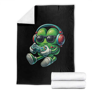 Funny Video Game Shamrock St Patricks Day Gamer Throw Blanket TS11 Black Print Your Wear