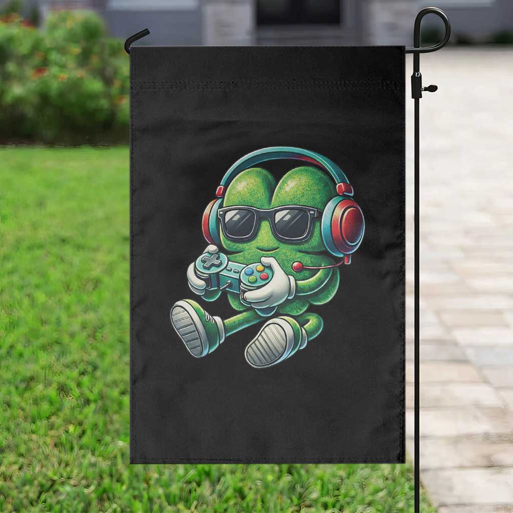 Funny Video Game Shamrock St Patricks Day Gamer Garden Flag TS11 Print Your Wear