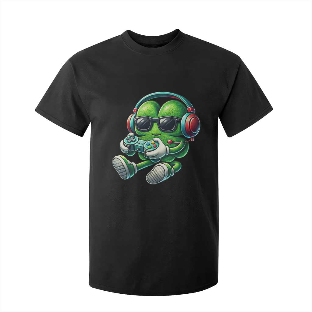 Funny Video Game Shamrock St Patricks Day Gamer T Shirt For Kid TS11 Black Print Your Wear