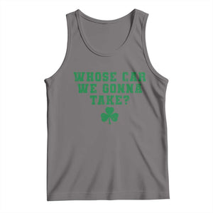 Funny Whose Car We Gonna Take Meme Shamrock Tank Top TS11 Deep Heather Print Your Wear