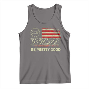 Be Pretti Good Tank Top Human Rights Protest Vintage Betsy Ross Flag TS11 Deep Heather Print Your Wear