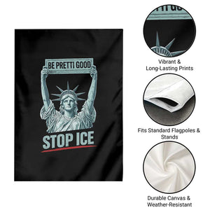 Be Pretti Good Stop Ice Garden Flag Statue Of Liberty Minneapolis Protest TS11 Print Your Wear