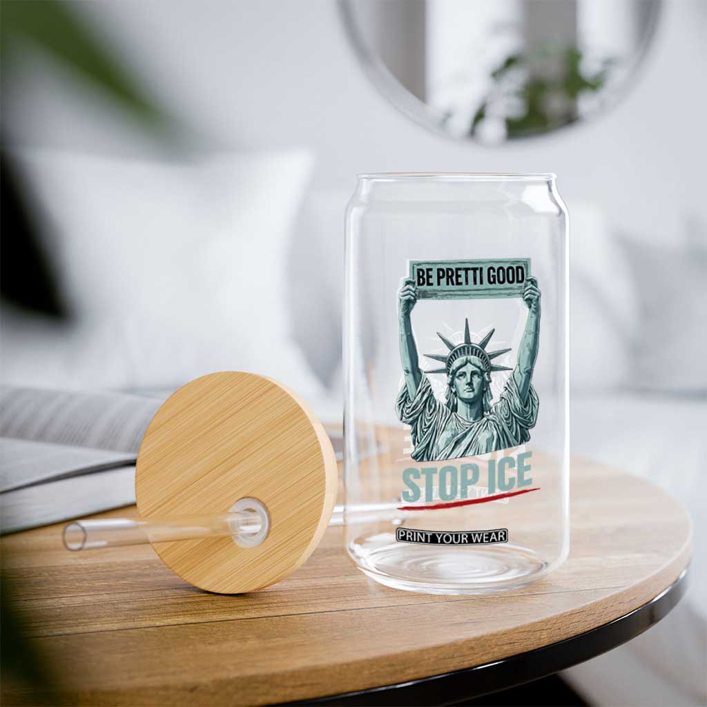 Be Pretti Good Stop Ice Glass Can Statue Of Liberty Minneapolis Protest TS11 Print Your Wear