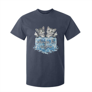 Chinga La Migra T Shirt For Kid Cute Cat Melting Ice Pro Immigrant TS11 Navy Print Your Wear