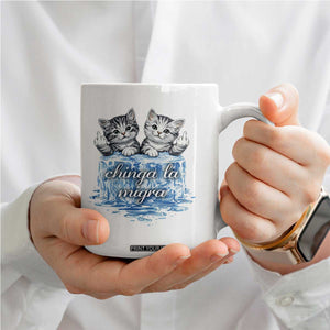 Chinga La Migra Coffee Mug Cute Cat Melting Ice Pro Immigrant TS11 Print Your Wear
