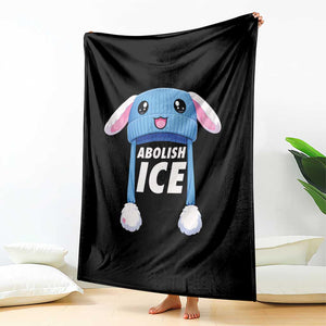 Abolish Ice Throw Blanket Blue Bunny Hat Pro Immigrant Resist Minnesota TS11 Print Your Wear