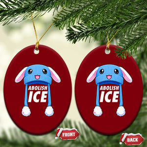 Abolish Ice Ceramic Ornament Blue Bunny Hat Pro Immigrant Resist Minnesota TS11 Print Your Wear
