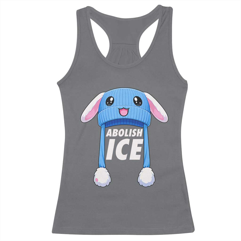 Abolish Ice Racerback Tank Top Blue Bunny Hat Pro Immigrant Resist Minnesota TS11 Charcoal Print Your Wear